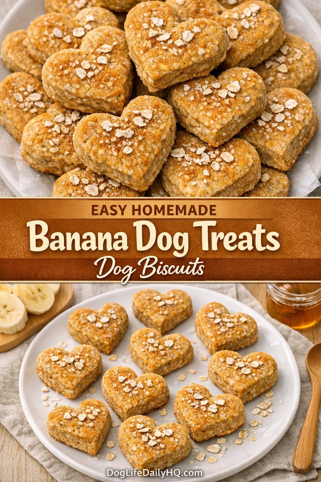 Banana Dog Treats Recipe Homemade Healthy And Easy Ideas Dog Life