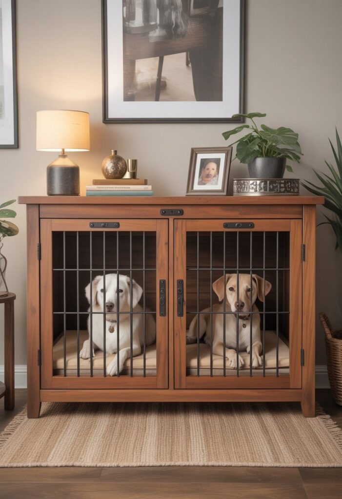 double dog kennel furniture 1