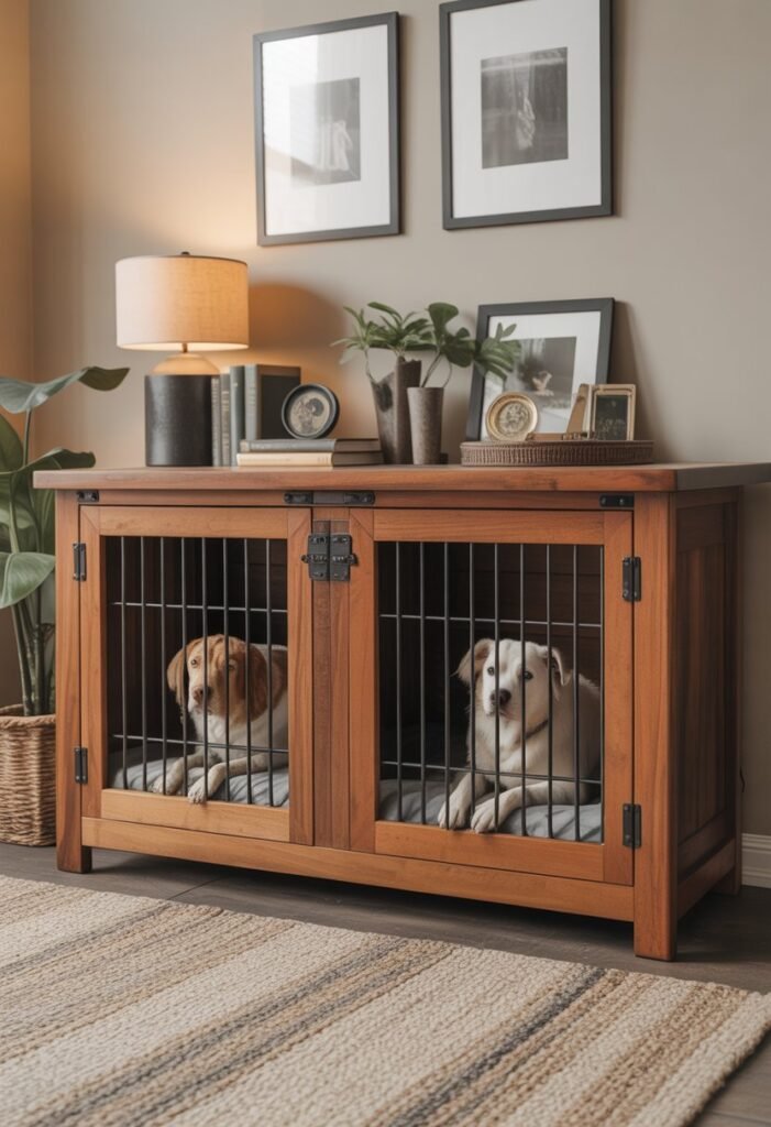 double dog kennel furniture 2