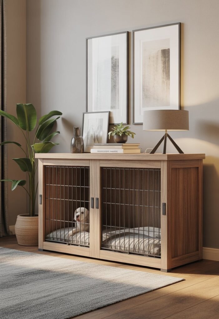 double dog kennel furniture 5