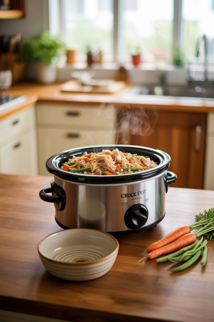 homemade dog food crockpot 1