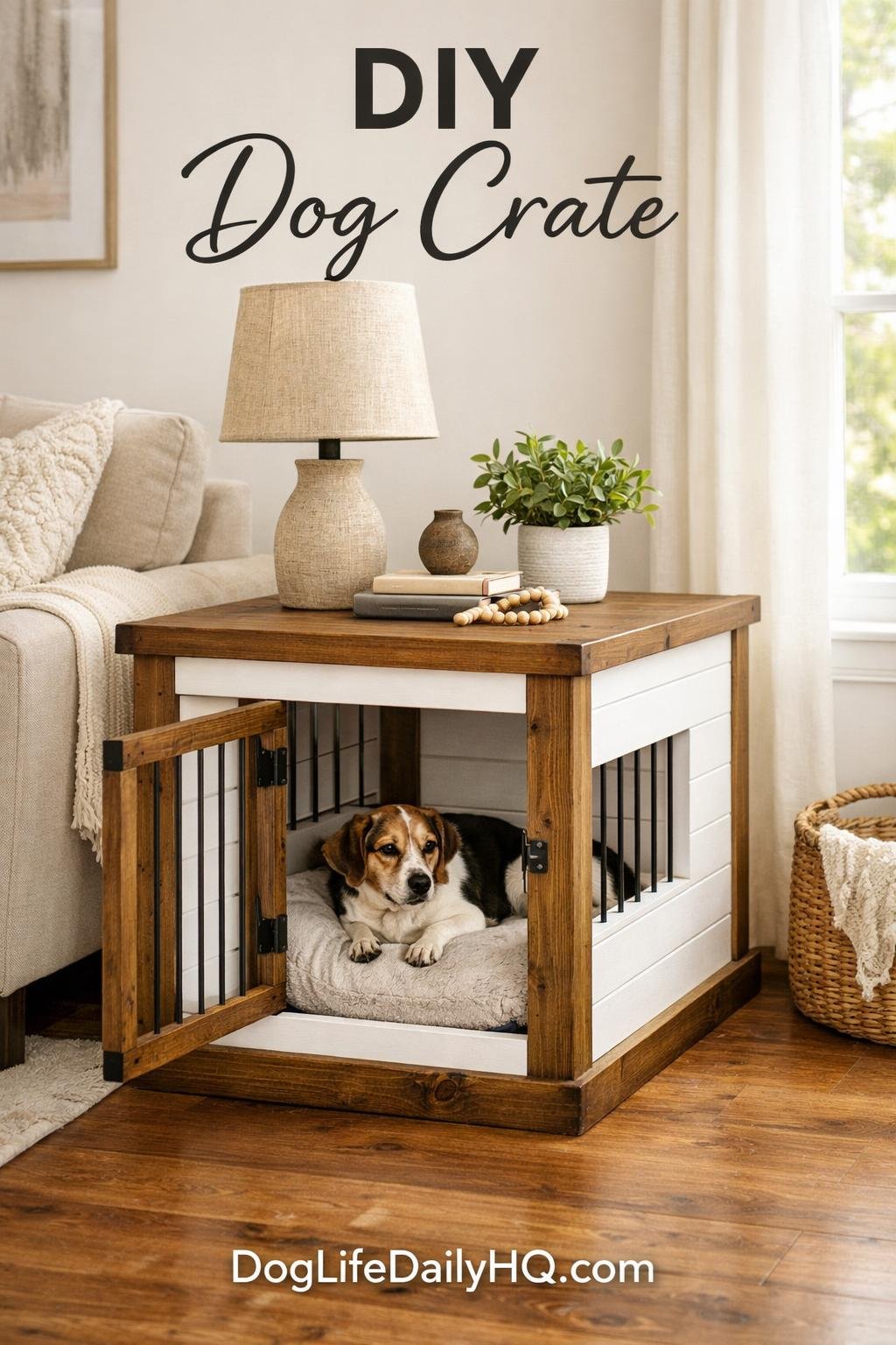 Visual Reference: DIY Dog Crate Simple Plans To Build A Cozy Space