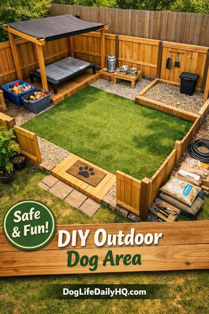 diy outdoor dog area aesthetic. top beau 0