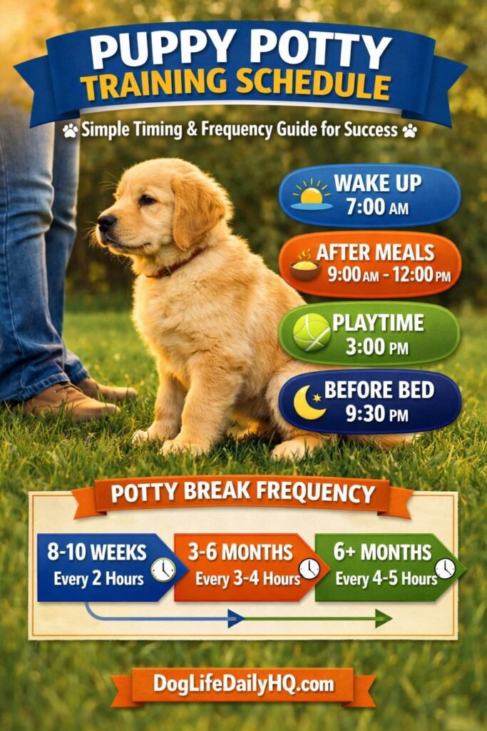 puppy potty training schedule 3