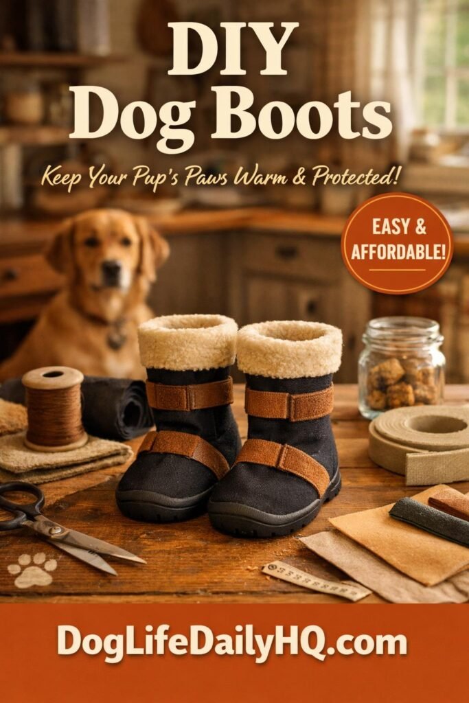 diy dog boots aesthetic. rustic homestyle photography war 1