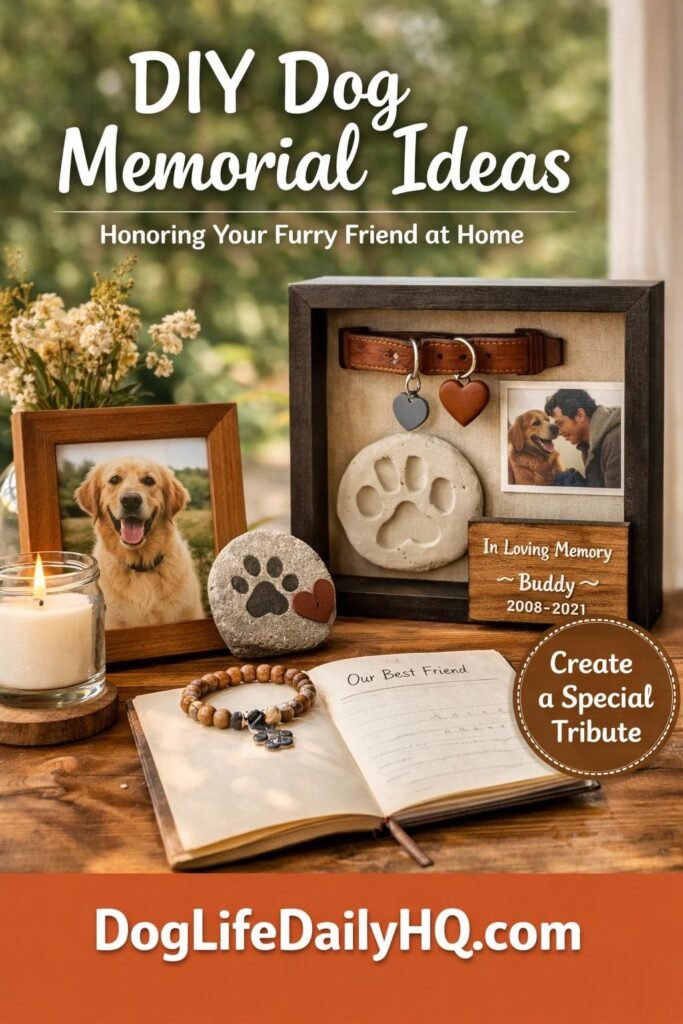 diy dog memorial ideas aesthetic. photographic lifestyle 1