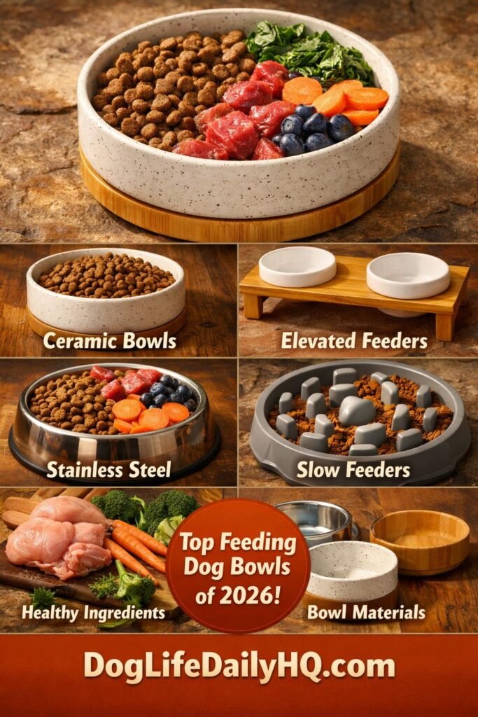 dog bowl collage aesthetic. photographic lifestyle st 1