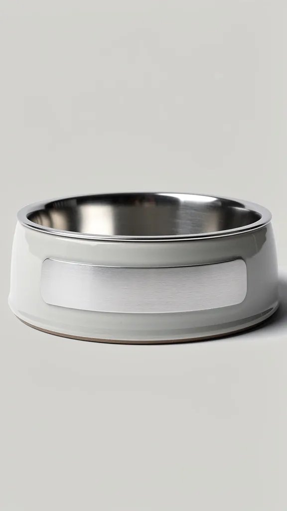 Personalized dog food bowl with custom name engraving